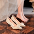 Niche French Style Women's Bridal High Heels: The Epitome of Elegance for Your Special Day