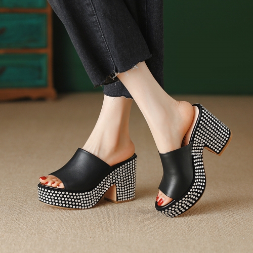 Stylish Platform Sandals with High Chunky Heel for Women