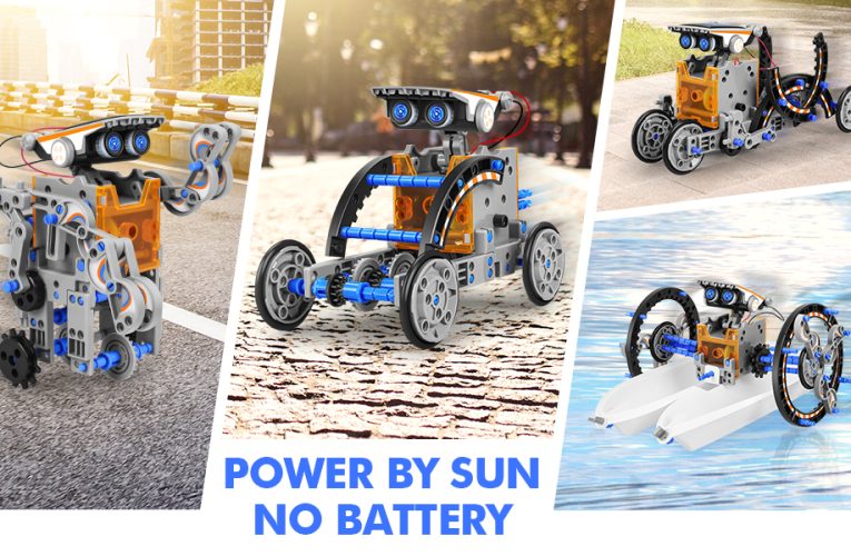 Ignite Young Minds with STEM 13-in-1 Solar Robot Kit – The Ultimate Educational Toy for Kids.